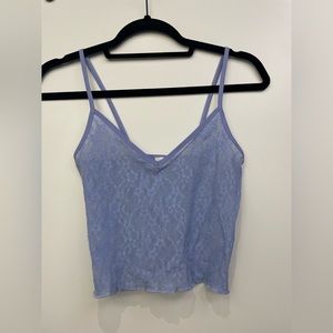 wilfred purple lacy sheer top